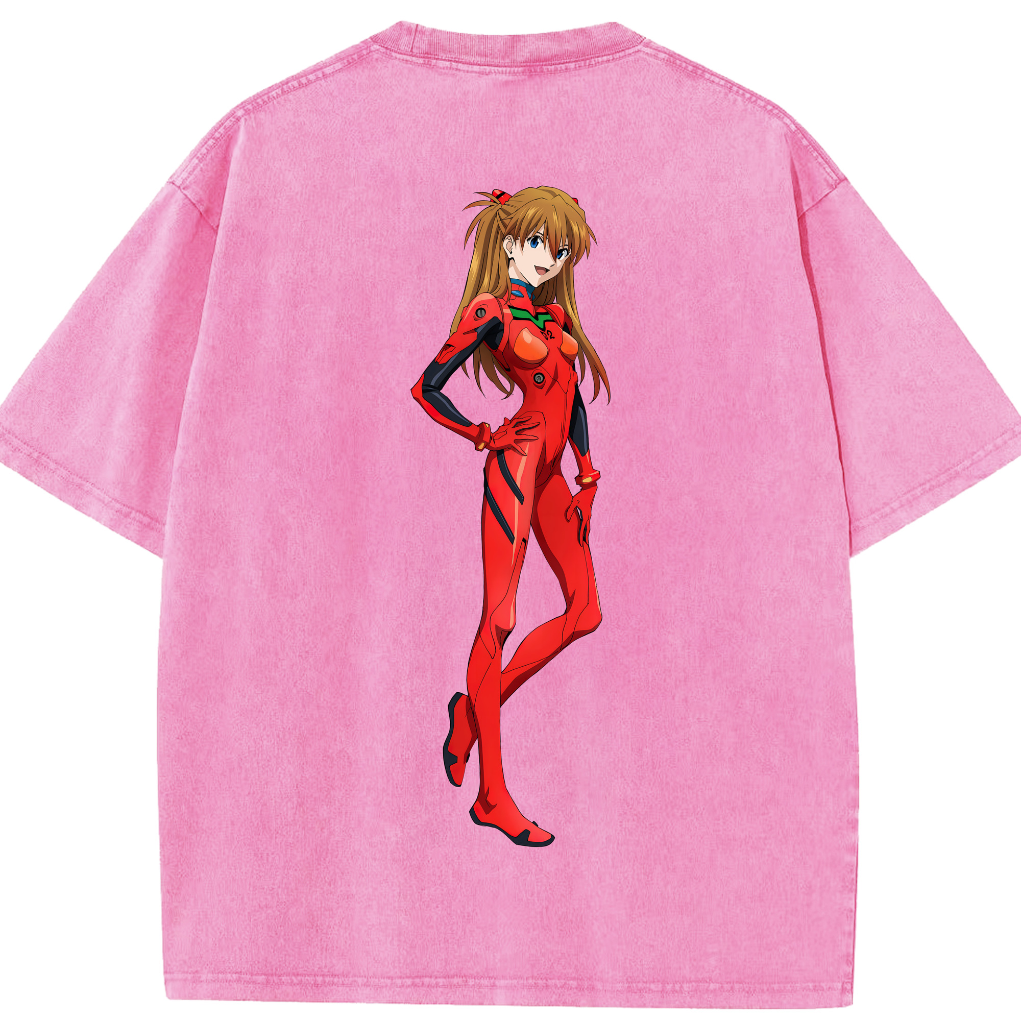 （画像用） EVA 新世紀エヴァンゲリオン 綿100% ヴィンテージ風 半袖Tシャツ（背面プリント）